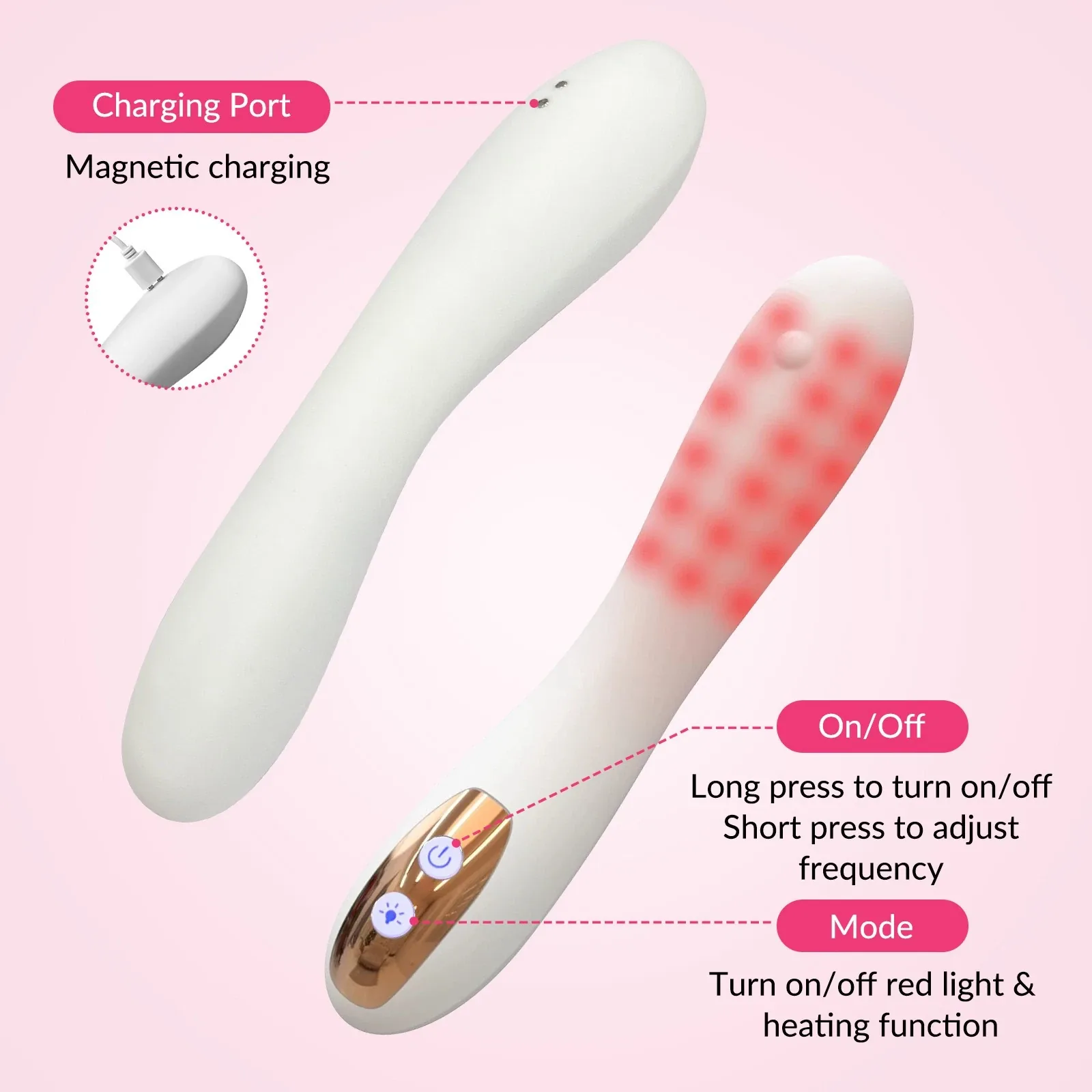 LumaCare Red Light Warming Vibrator - Image 7
